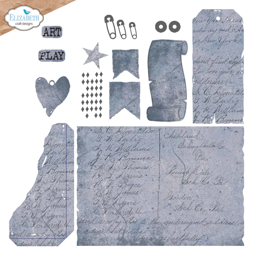 Elizabeth - Dies - Playful grunge (fits passport XL)