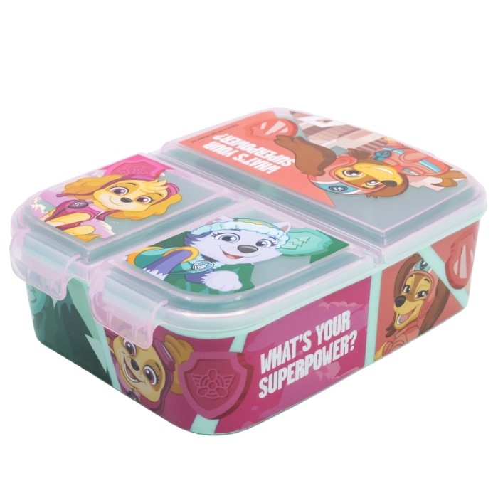 Paw Patrol Matlåda Girl Superpower 3-fack  - 3