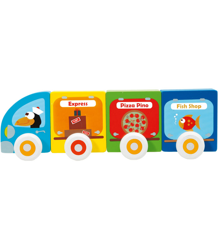 Scratch Bilar magnetiska pizza/fisk/express - 3
