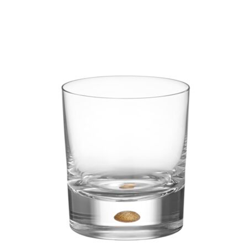 Orrefors Intermezzo Gold Old Fashioned Set of 2