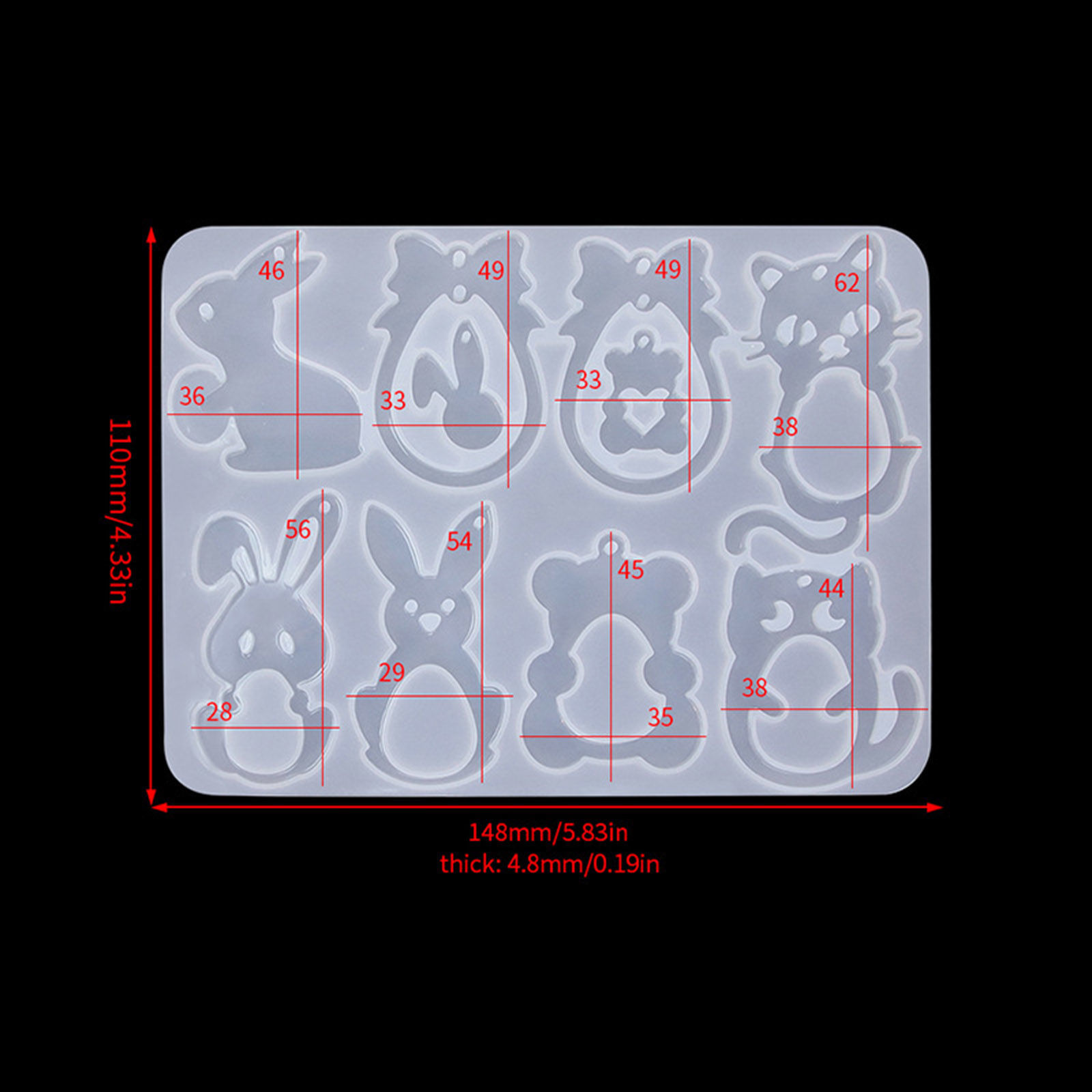 Silicone Resin Mold  Easter