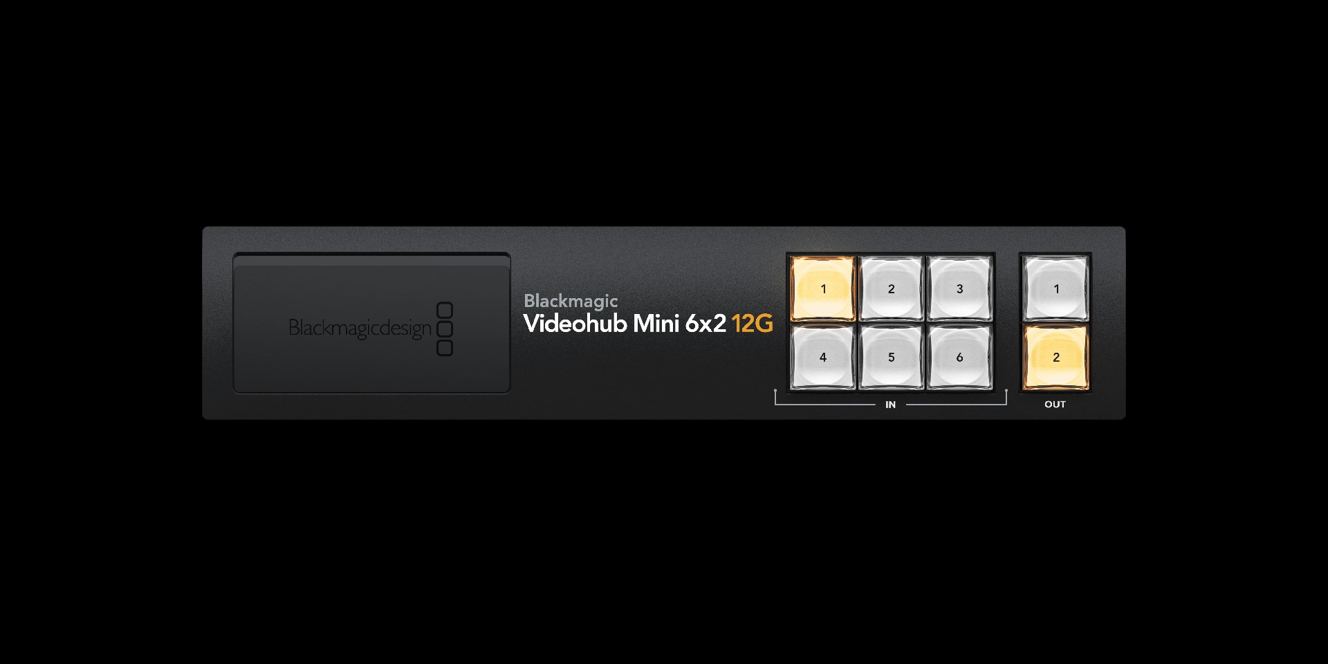 Blackmagic Design Videohub Mini 6x2 12G - 2