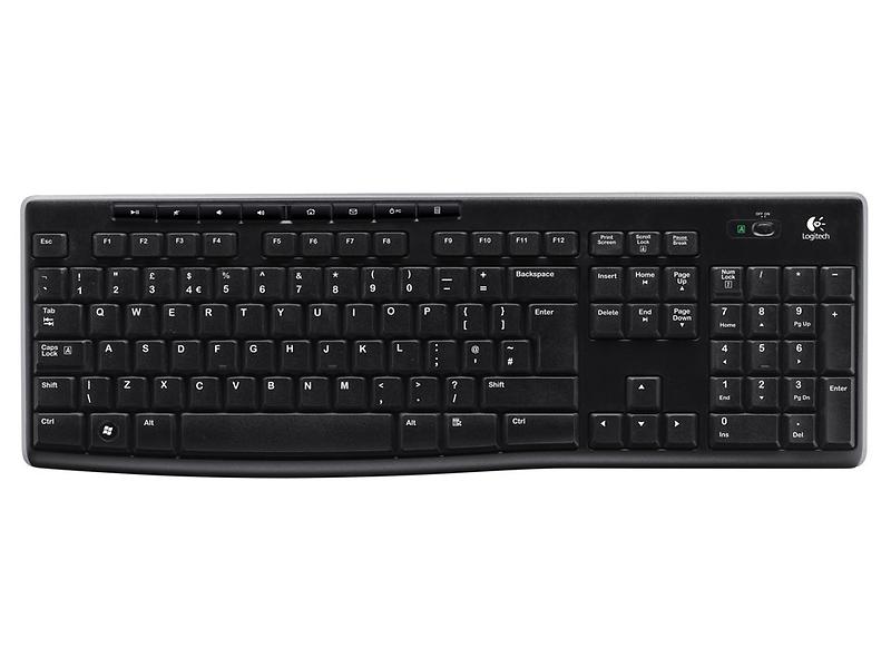 Logitech Wireless Keyboard K270 (Nordisk) - Original - Svart - 2