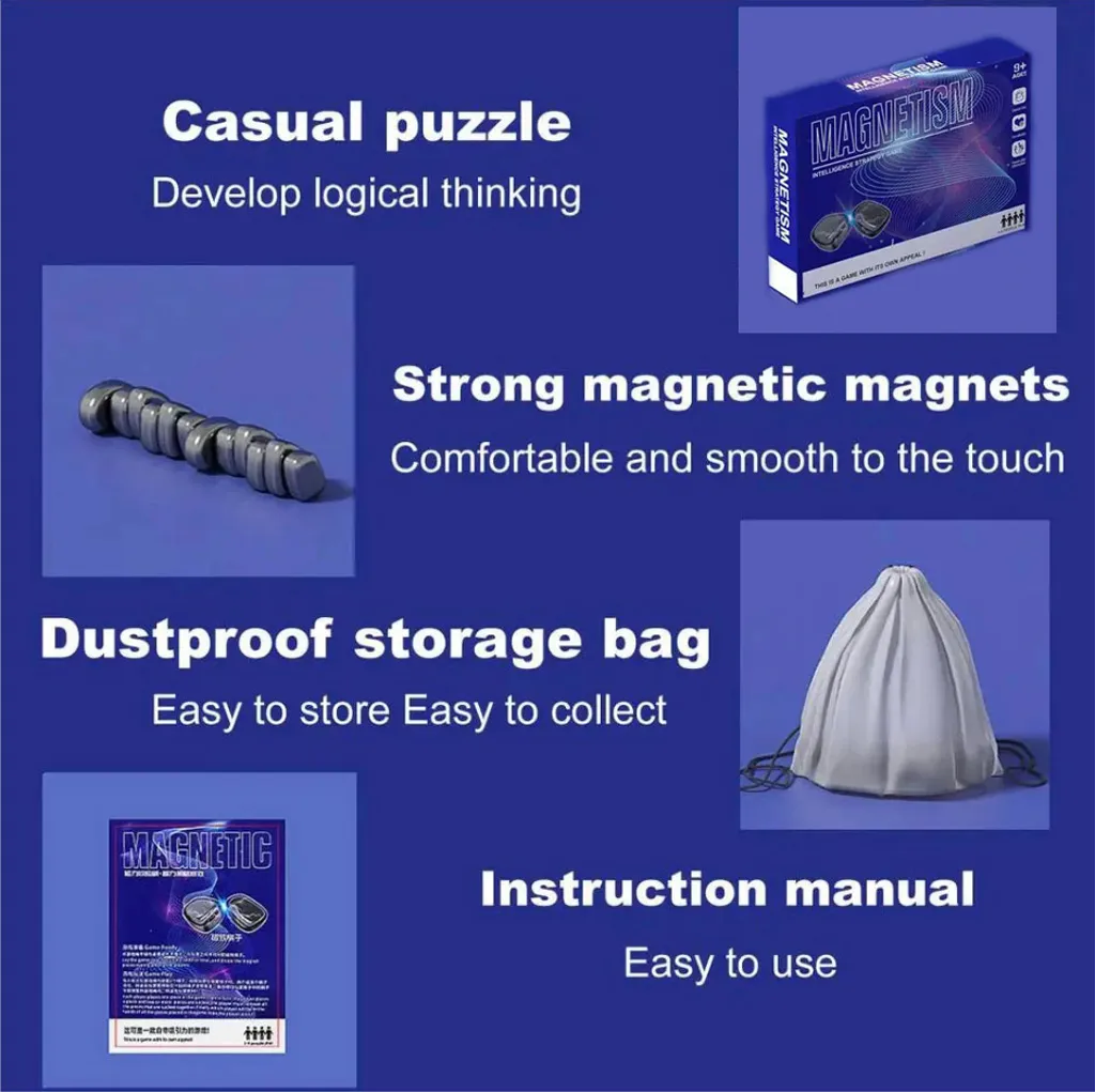 Magnetiskt Brädspel Pusselstrategispel - 3