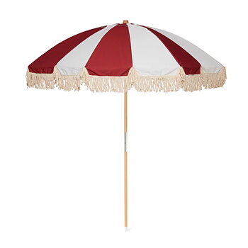 Parasoll 230 cm Café da Vila striped Burgundy Monchiqe