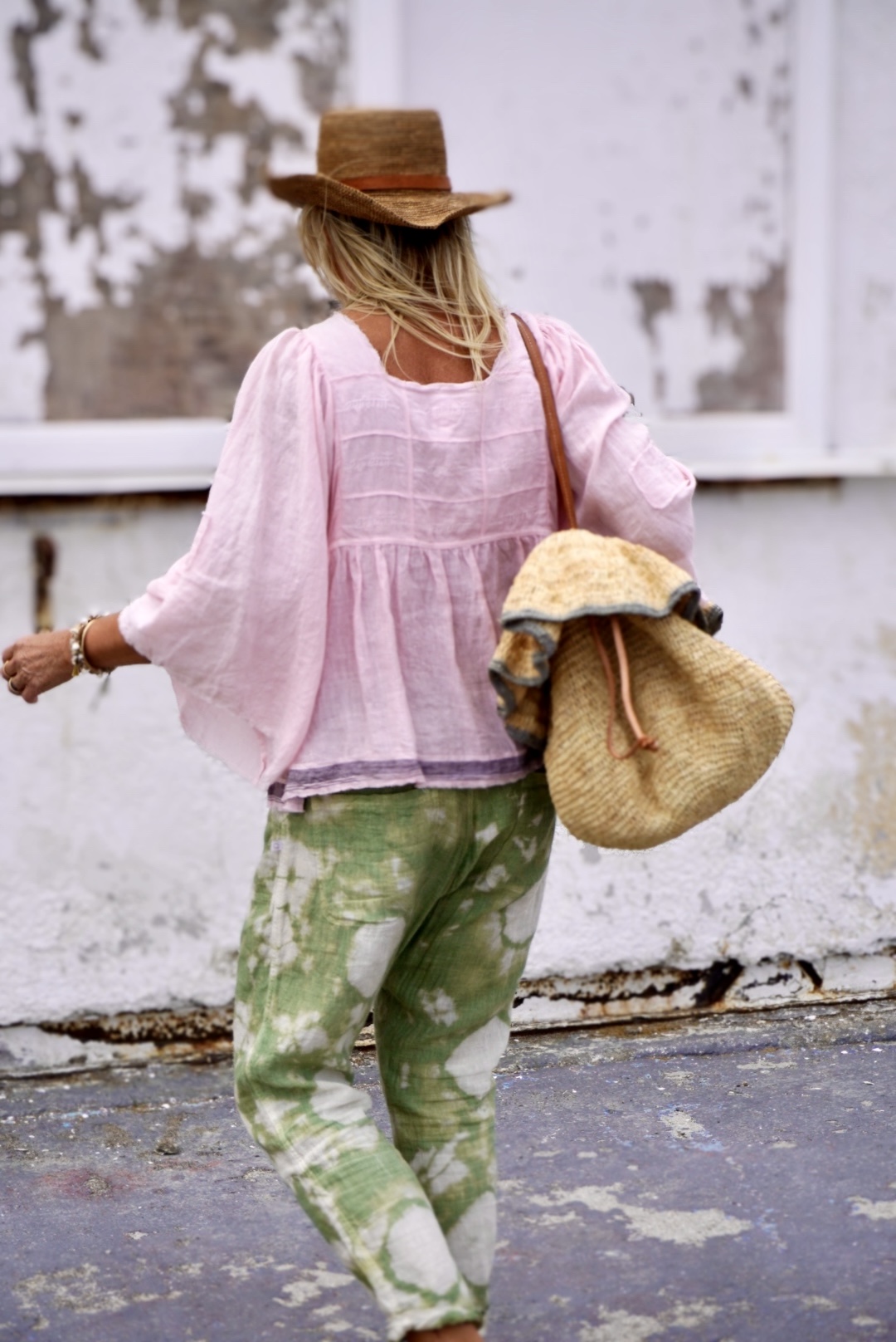 LINEN TOP HAPPINESS IBIZA PINK  - 10