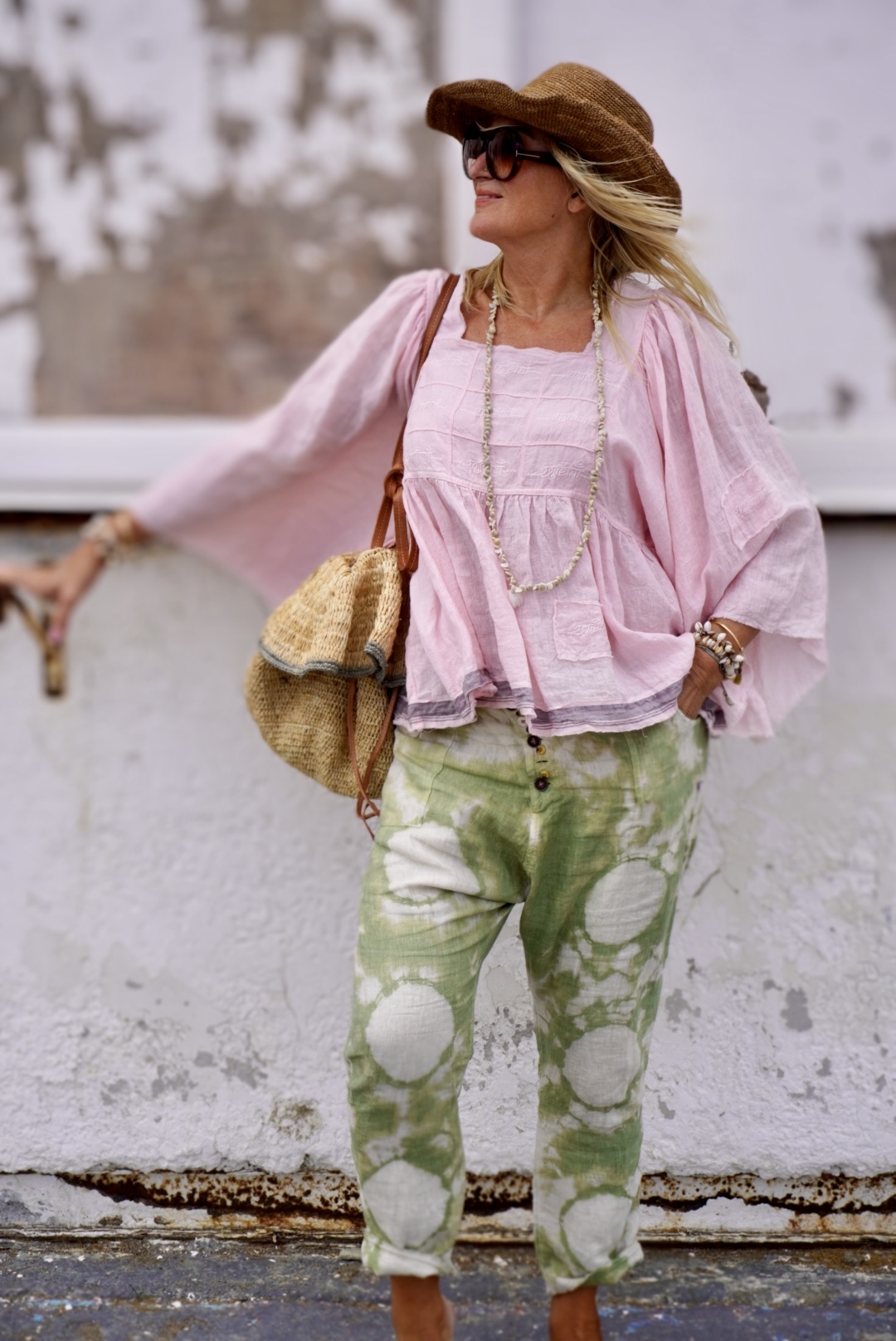 LINEN TOP HAPPINESS IBIZA PINK  - 7