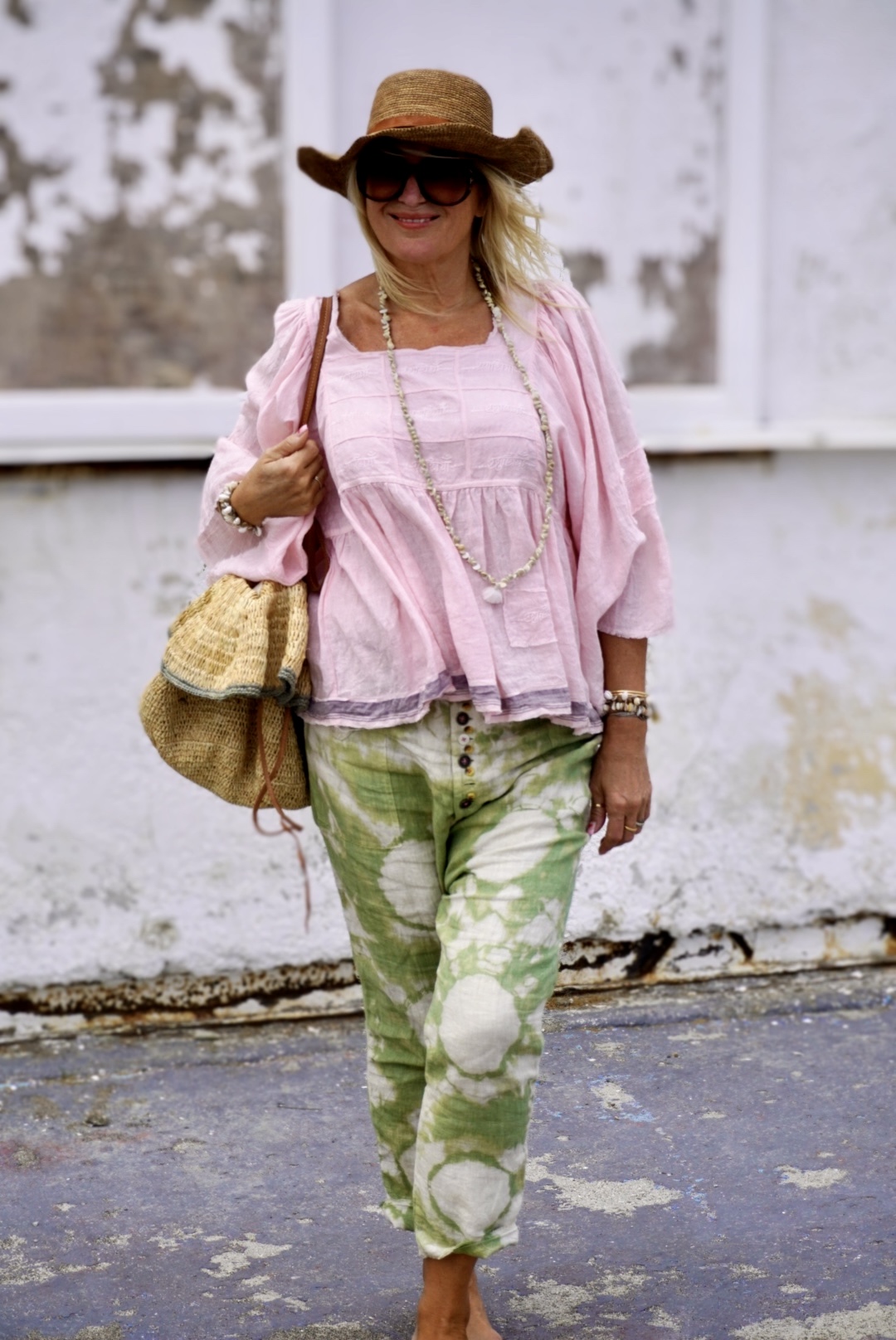 LINEN TOP HAPPINESS IBIZA PINK  - 6