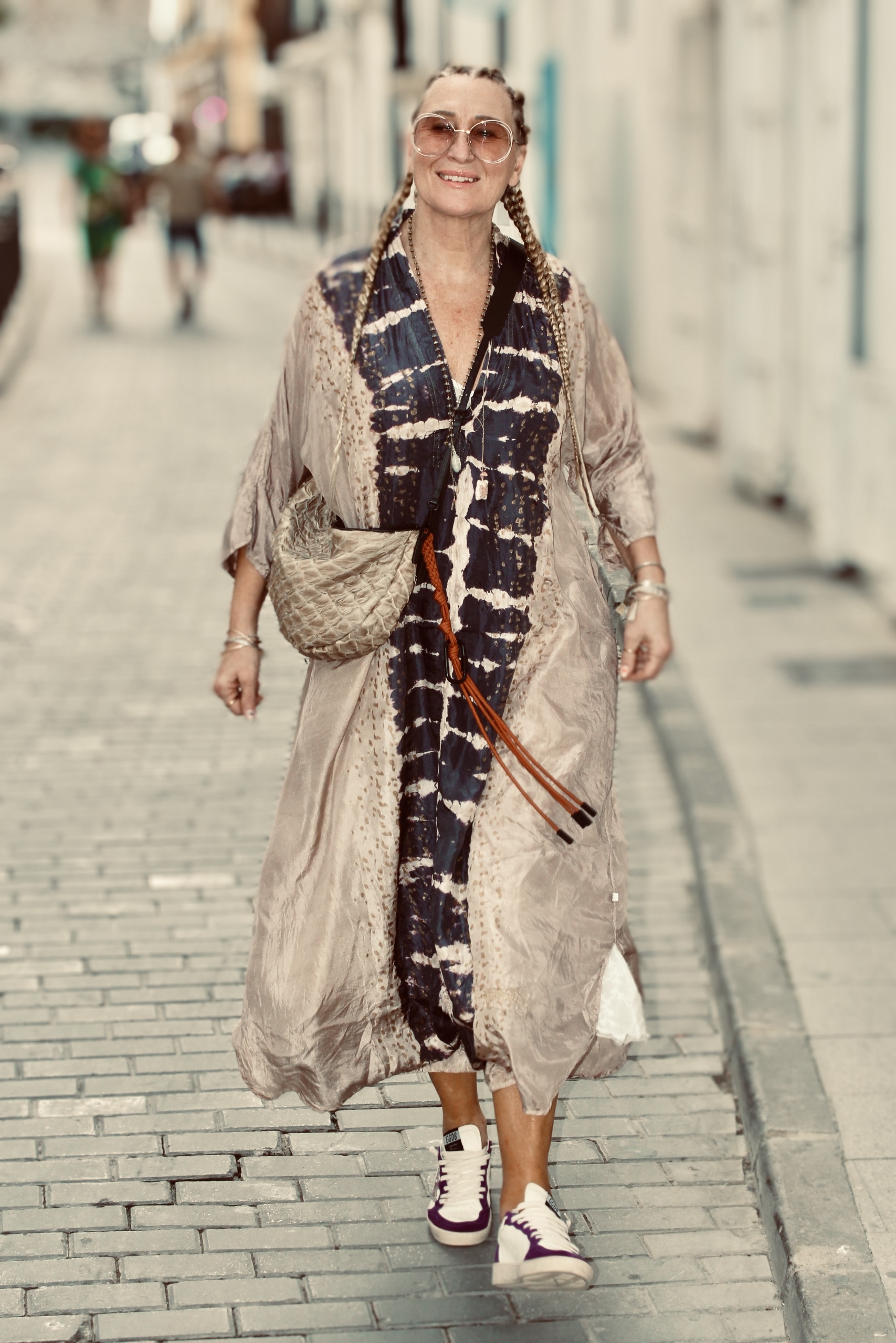 SERENA MARELLA SILK MAXI LATTE CHARCOAL 