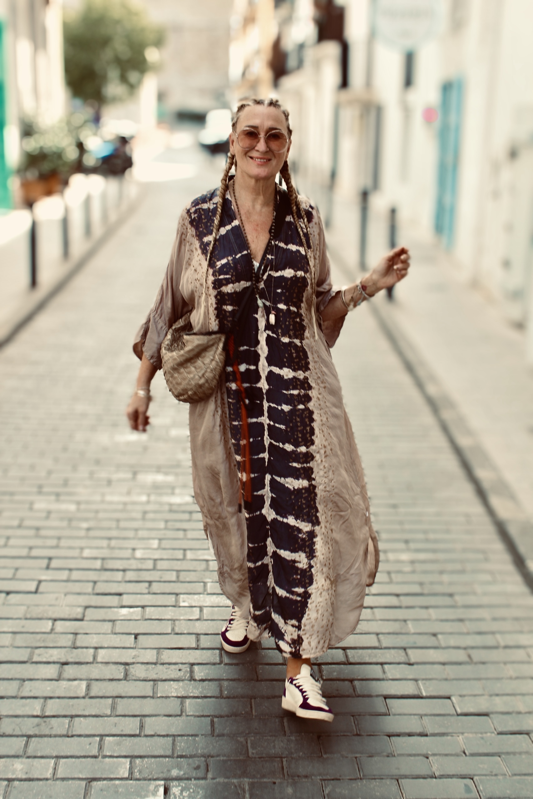 SERENA MARELLA SILK MAXI LATTE CHARCOAL 