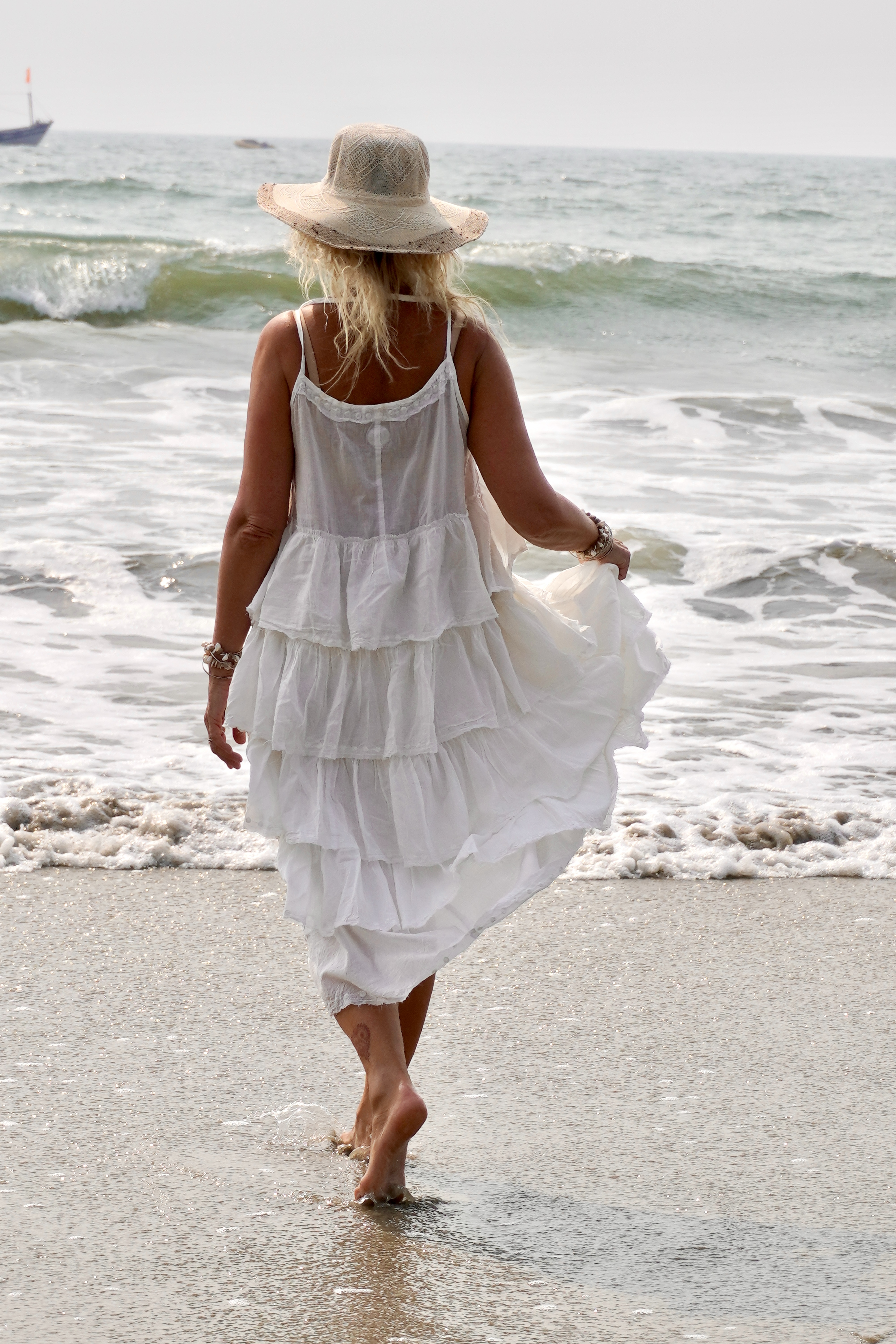 NOELLE BOHO COTTON DRESS SWEET WHITE - Agencies Turquoise NOELLE BOHO COTTON DRESS SWEET WHITE - Agencies Turquoise