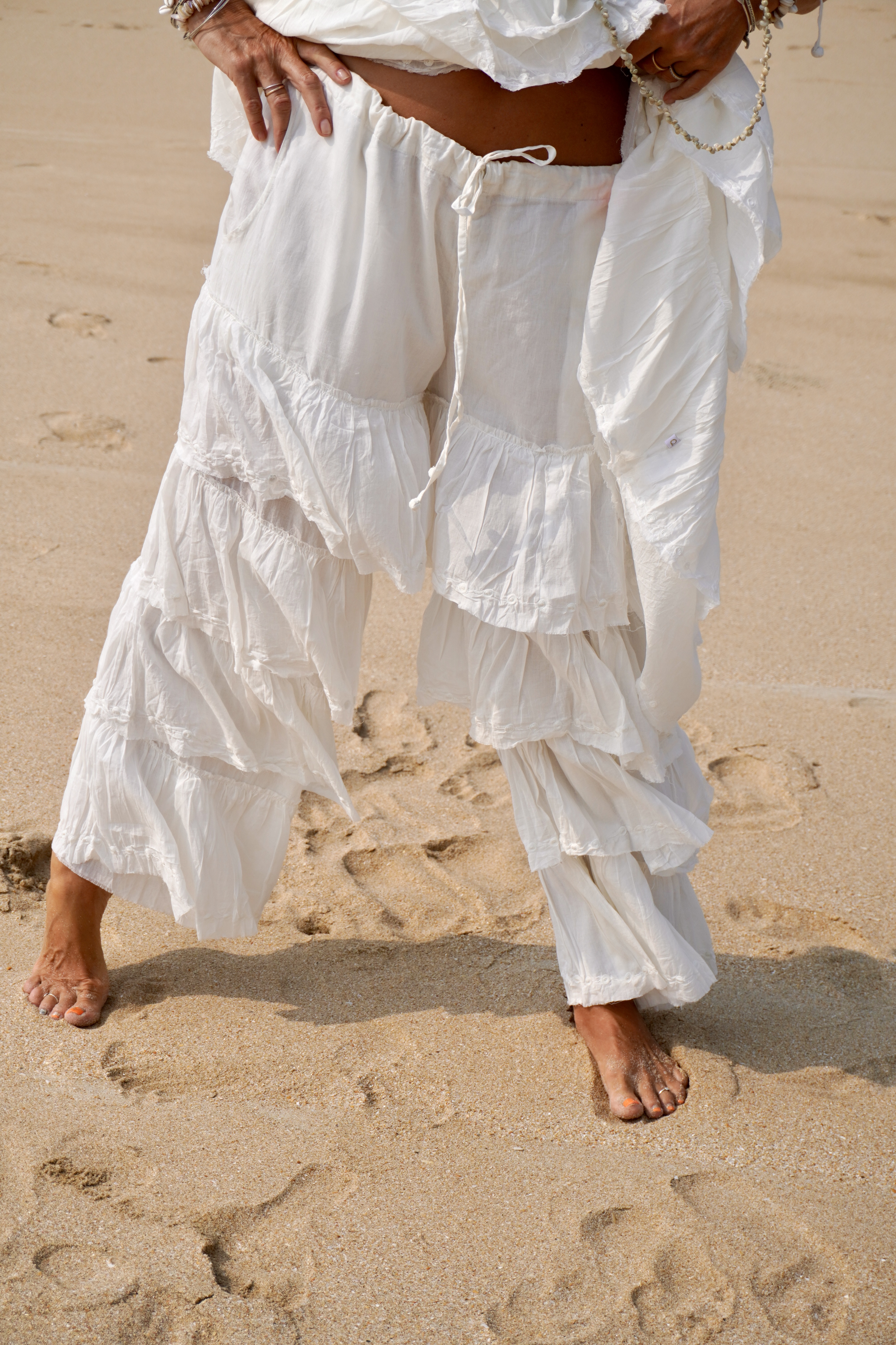NOELLE COTTON PANT SWEET WHITE  - 5