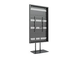 M Pro Series Enclosure 86" Dual Pole High Brightness Floorbase