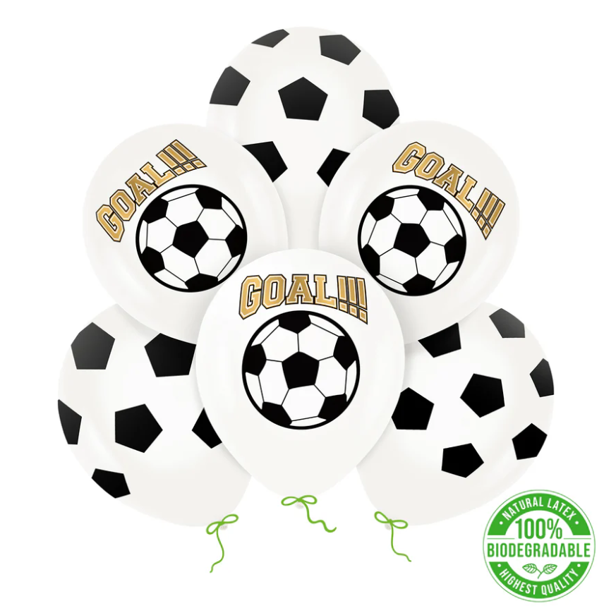 Ballonger - Fotboll "GOAL"  (6-pack)