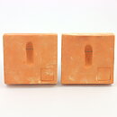 Lars Bergsten (1960s) Two Wall Plaques with Couple Head Relief 9 cm (3)