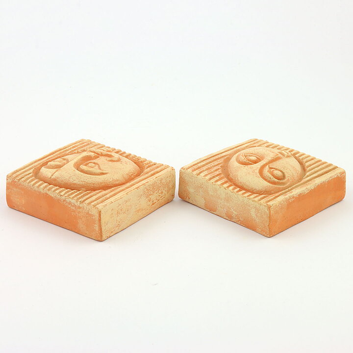 Lars Bergsten (1960s) Two Wall Plaques with Couple Head Relief 9 cm (3)