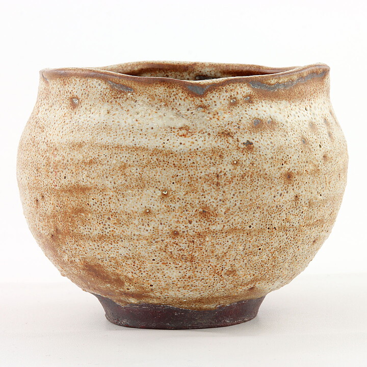 Isak Isaksson (2000s) Unique Chawan Bowl with Beige Glaze 11 cm  #5