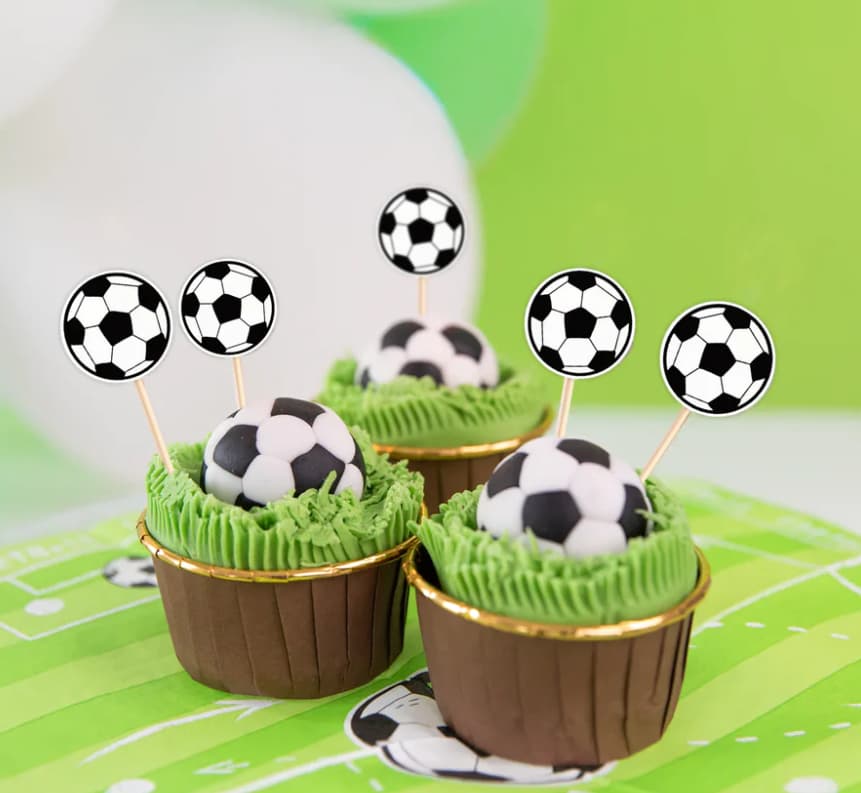 Cake picks - Fotbollar 12-pack