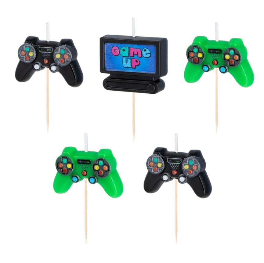 Tårtljus - Gaming "Game up" 5-pack