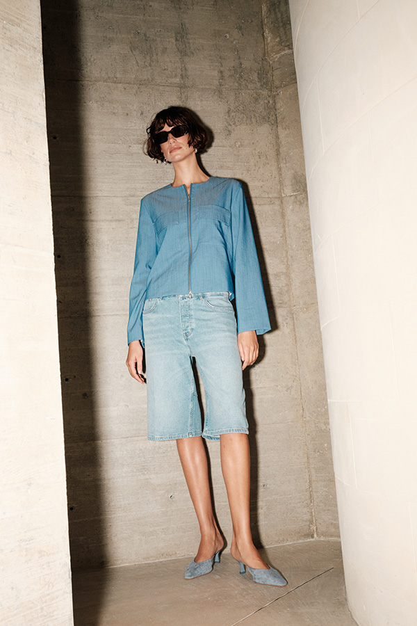MMMathilde Denim Shorts Light Blue - 5