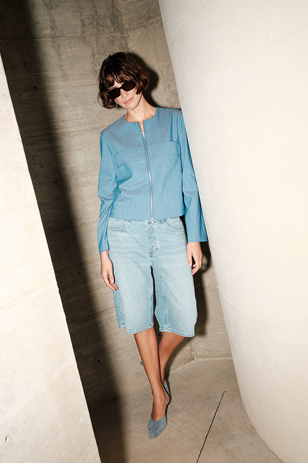 MMMathilde Denim Shorts Light Blue - 4