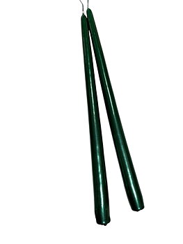 Antikljus Mörkgrön Metallic Lack 35 cm