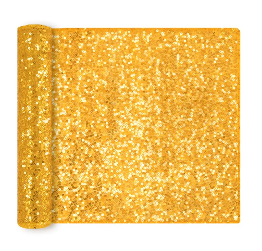 Bordslöpare - Paljettyg (Sequin) - Guld