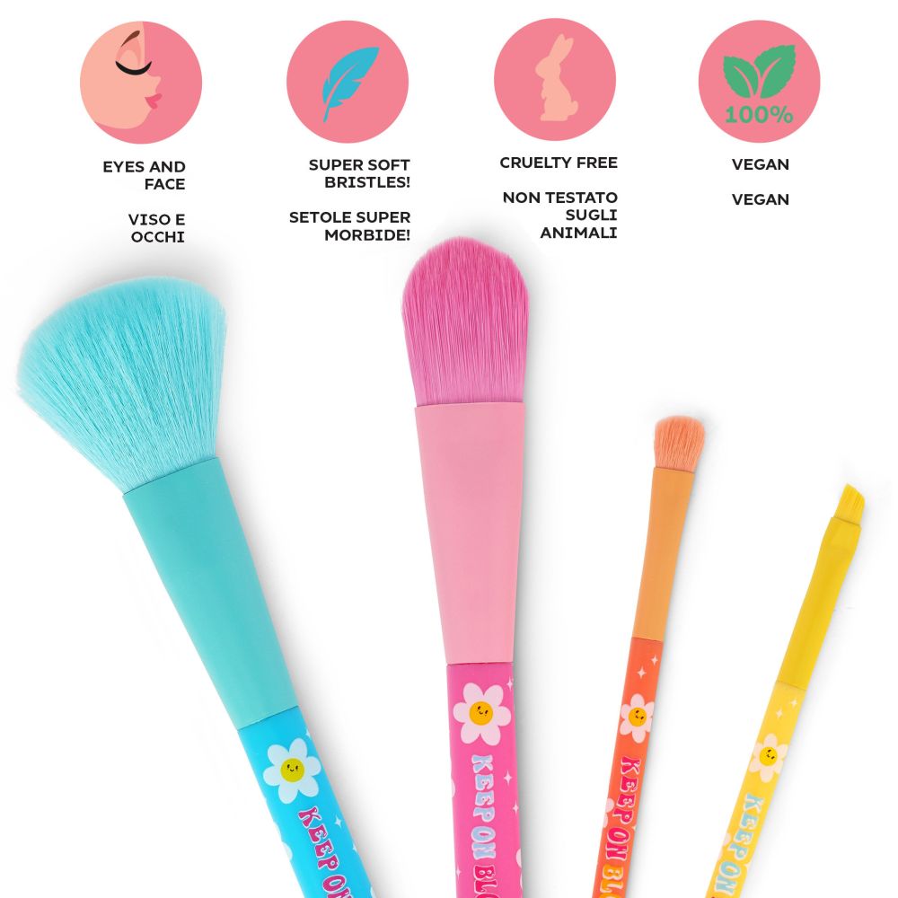 Makeup-børster, sæt med 4 stk., Daisy - 4