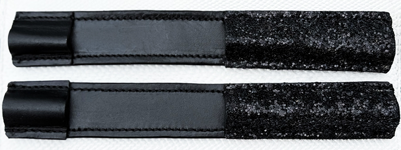 Sporrskydd Glitter SVART
