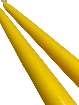 Antikljus Gul Matt 25 cm Parljus