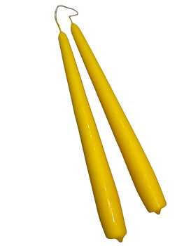 Antikljus Gul Matt 25 cm Parljus