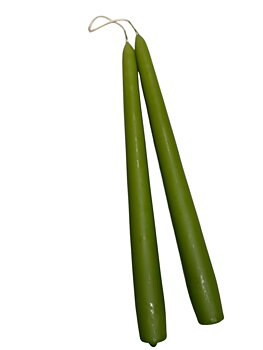 Antikljus Lindgrön Matt 25 cm Parljus