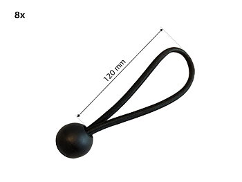 BERG Reservdel Elastic Band + Ball (120 mm) (8x)