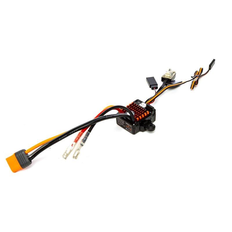 Spektrum Firma 70A Brushed Smart ESC, 2S-3S: IC3 / 15T Brushed Motor Combo - 3