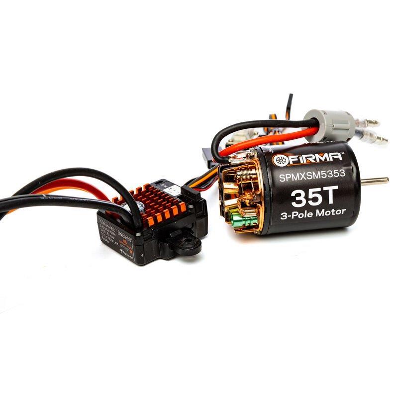 Spektrum Firma 70A Brushed Smart ESC, 2S-3S: IC3 / 35T Brushed Motor Combo