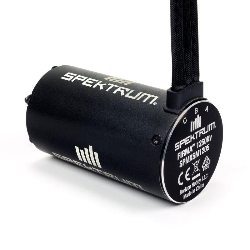 Spektrum Firma 4685 1250Kv 4-Pole Brushless Motor, 6.5mm Bullet, 8mm Shaft - 4