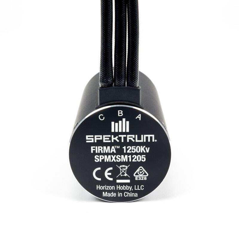 Spektrum Firma 4685 1250Kv 4-Pole Brushless Motor, 6.5mm Bullet, 8mm Shaft - 3