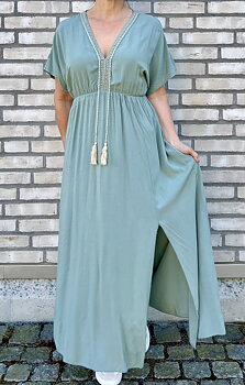 Cosy House Klänning Annie Tassel Khaki
