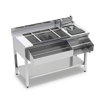 Cocktailbar station neutral 1500mm med ho