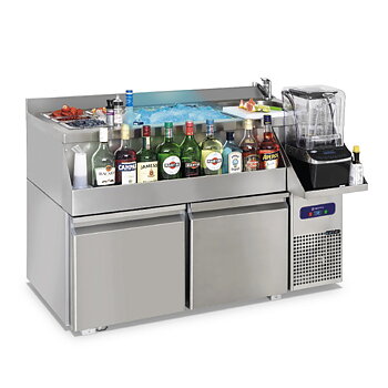 Cocktailbar station kyld 2 lådor