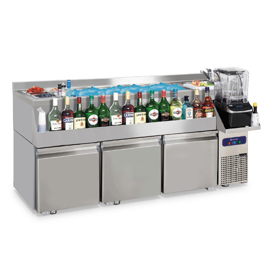 Cocktail bar station refrigerated 3 drawers&nbsp;