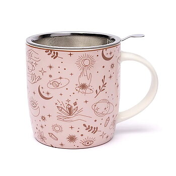 2 st. Temugg med sikt mystiska symboler -- 400 ml