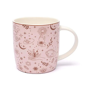 2 st. Temugg med sikt mystiska symboler -- 400 ml