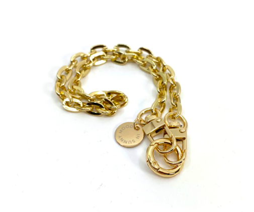 Flash Chain mobilarmband guld 