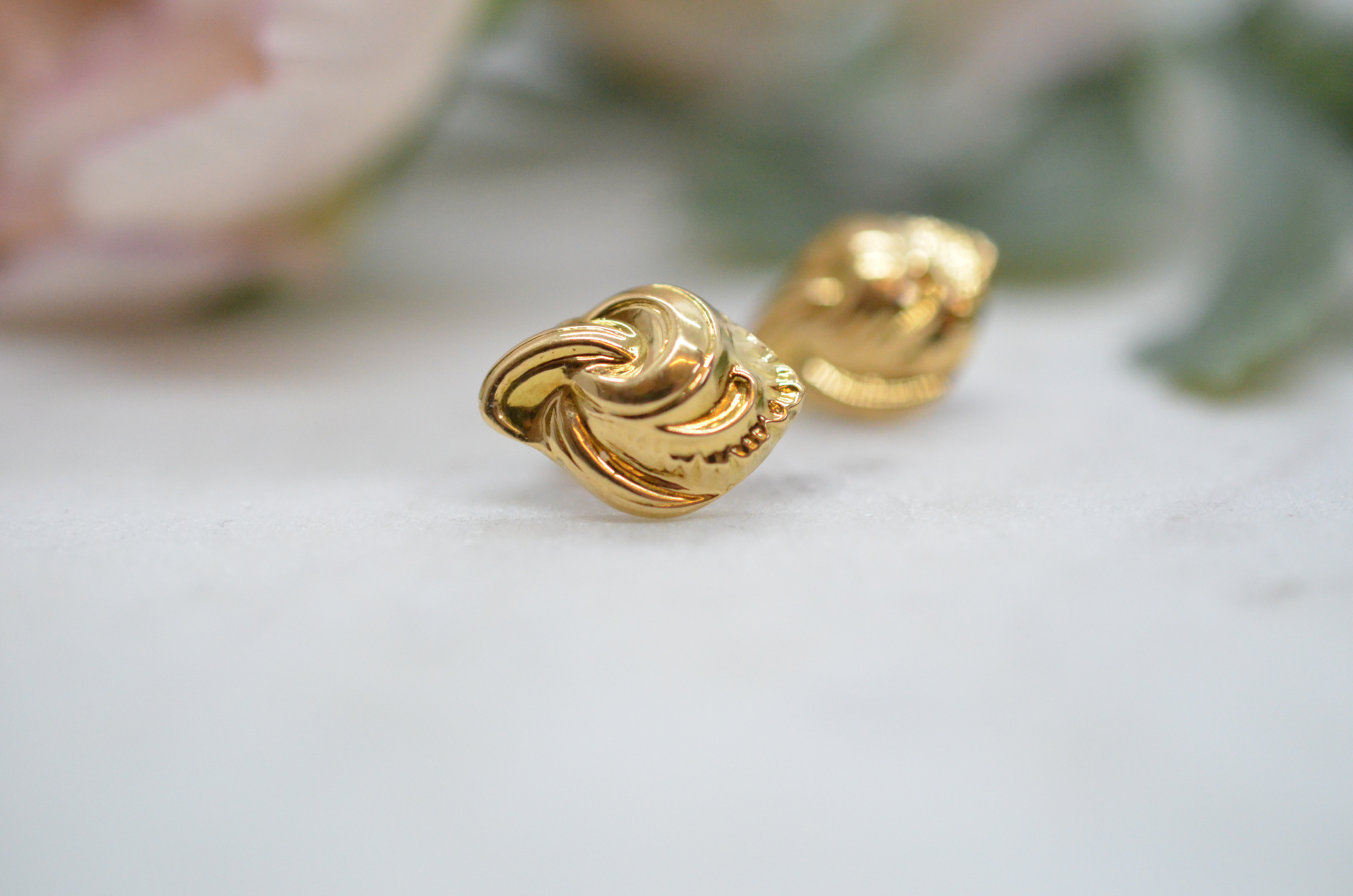 Vintage 18k earrings