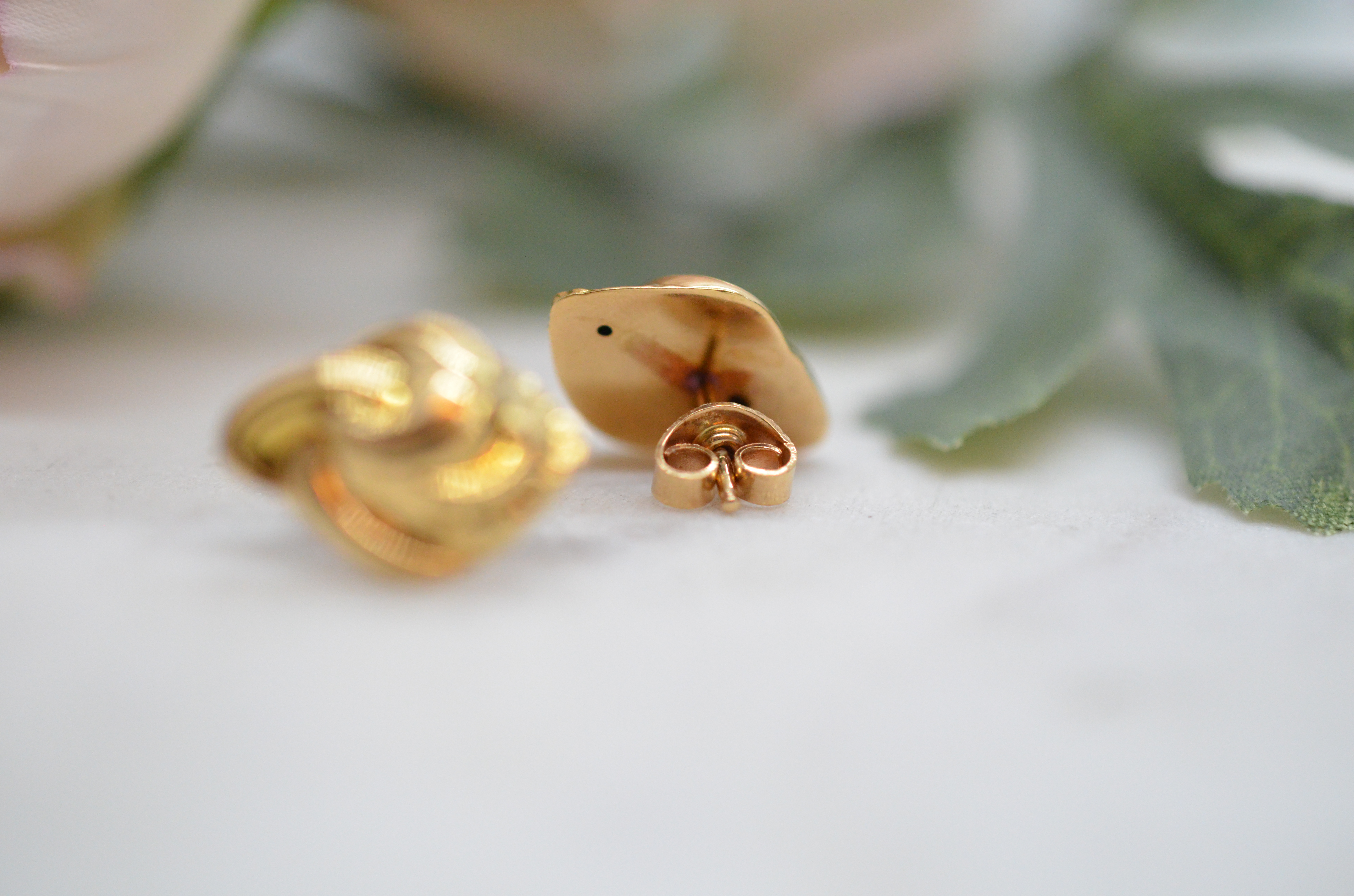 Vintage 18k earrings - 2