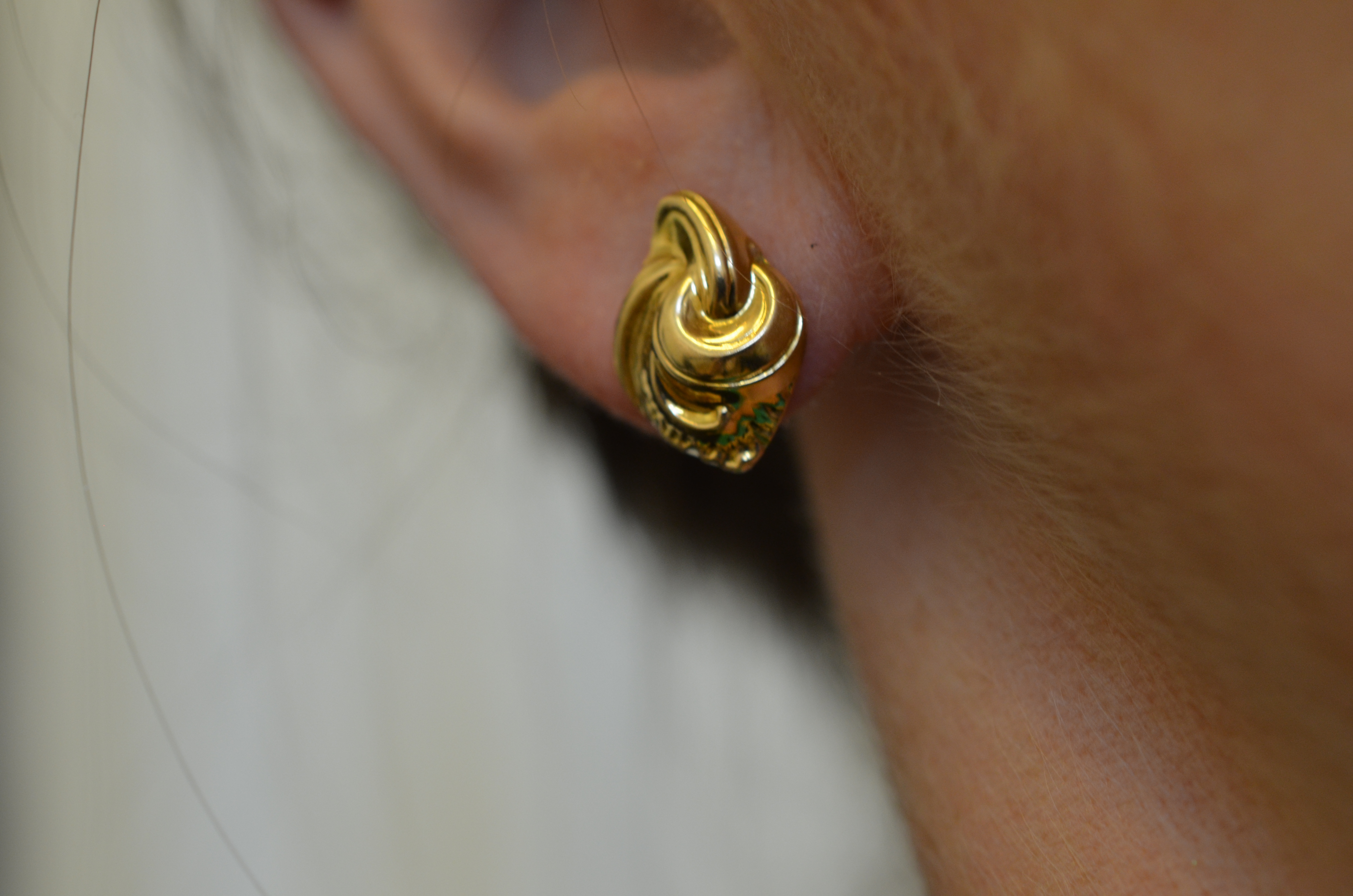 Vintage 18k earrings - 4