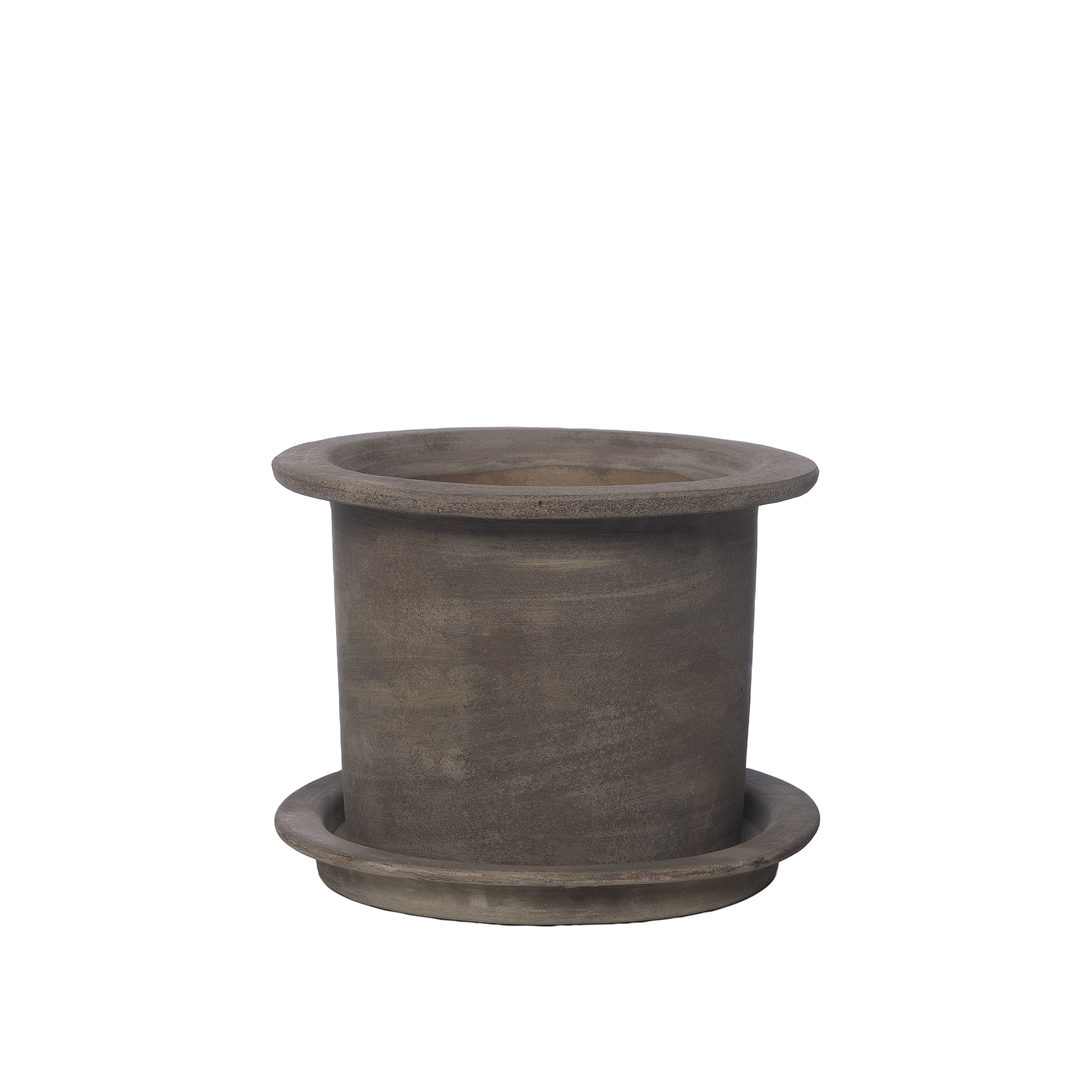 Kruka Med Fat ERNST 18 cm - Brun Terracotta - 3