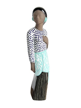 Upsala Ekeby UE Mari Simmulson, "Sirikit", sculpture, model 4547,