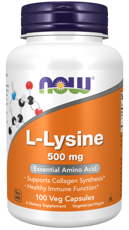 Lysine 500 mg 100 vcaps NOW